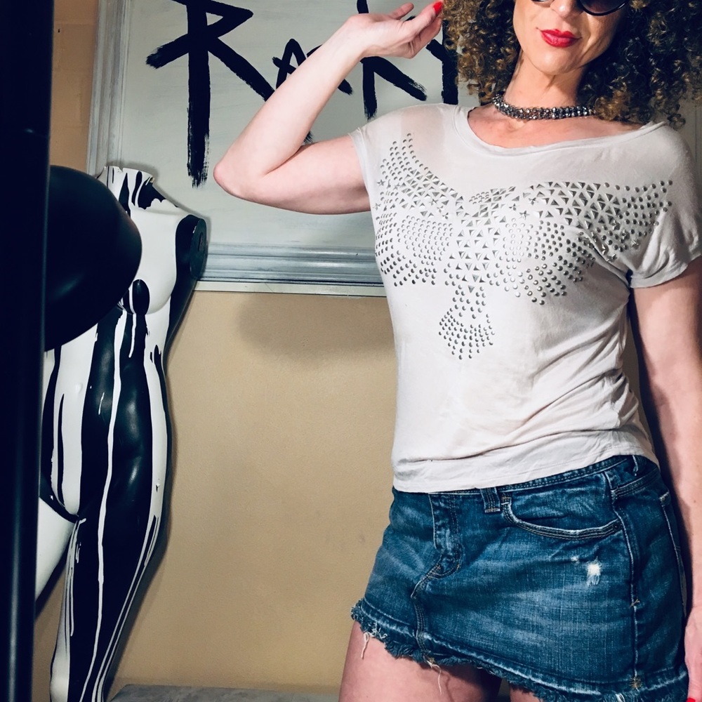 Express Metal Decal Tee